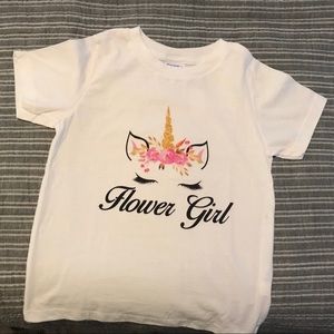 Brand new 4T flower girl shirt